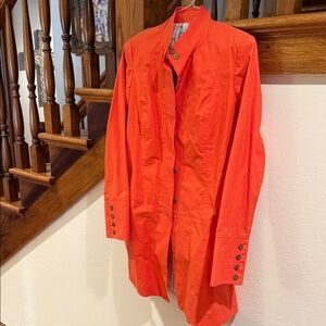 J. McLaughlin Orange Trench Coat